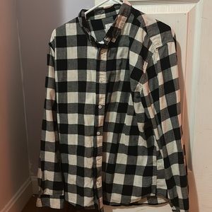 Size Large, Colton black and white flannel.
